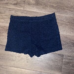 Navy blue Lace shorts